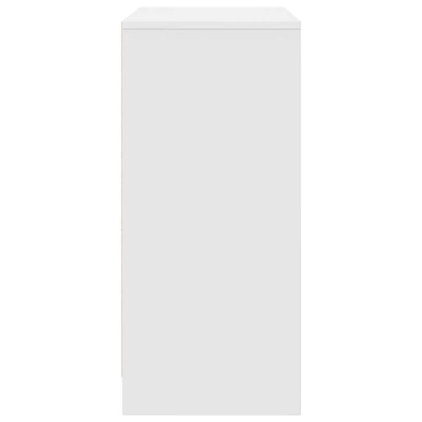 vidaXL Παπουτσοθήκη Λευκή 57x34x76 εκ. από Επεξεργασμένο Ξύλο