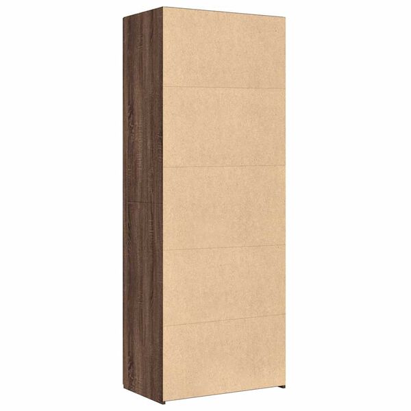 vidaXL Ντουλάπι Καφέ Δρυς 70x42,5x185 εκ. από Επεξεργασμένο Ξύλο
