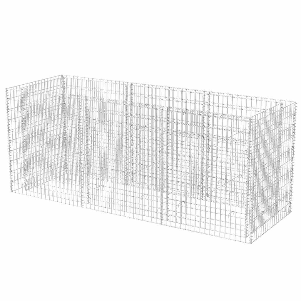 vidaXL Συρματοκιβώτιο - Γλάστρα Υπερυψωμένη 270x90x100 εκ. Ατσάλινη