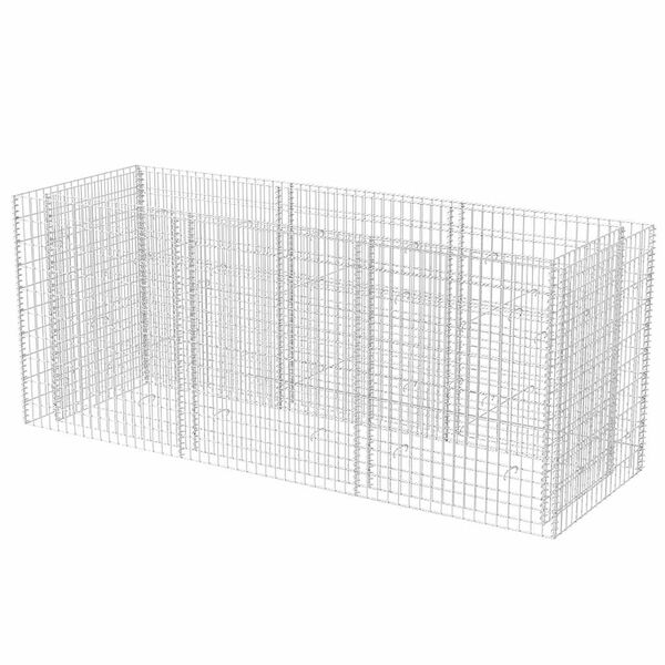 vidaXL Συρματοκιβώτιο - Γλάστρα Υπερυψωμένη 270x90x100 εκ. Ατσάλινη