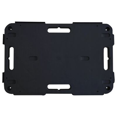 vidaXL Τρόλεϊ Μεταφοράς 5 Τεμ. Μαύρα 58 x 38 x 12 εκ. Πολυπροπυλένιο