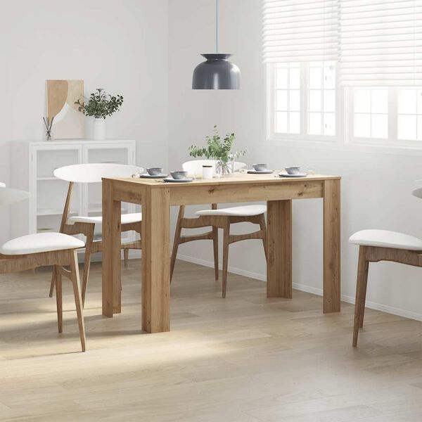 vidaXL Τραπεζαρία Αρτισιανή Δρυς 120x60x76 εκ. από Επεξεργασμένο Ξύλο