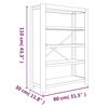vidaXL Βιβλιοθήκη με 4 Επίπεδα 80x30x110 εκ. Μασίφ Ξύλο Ακακίας