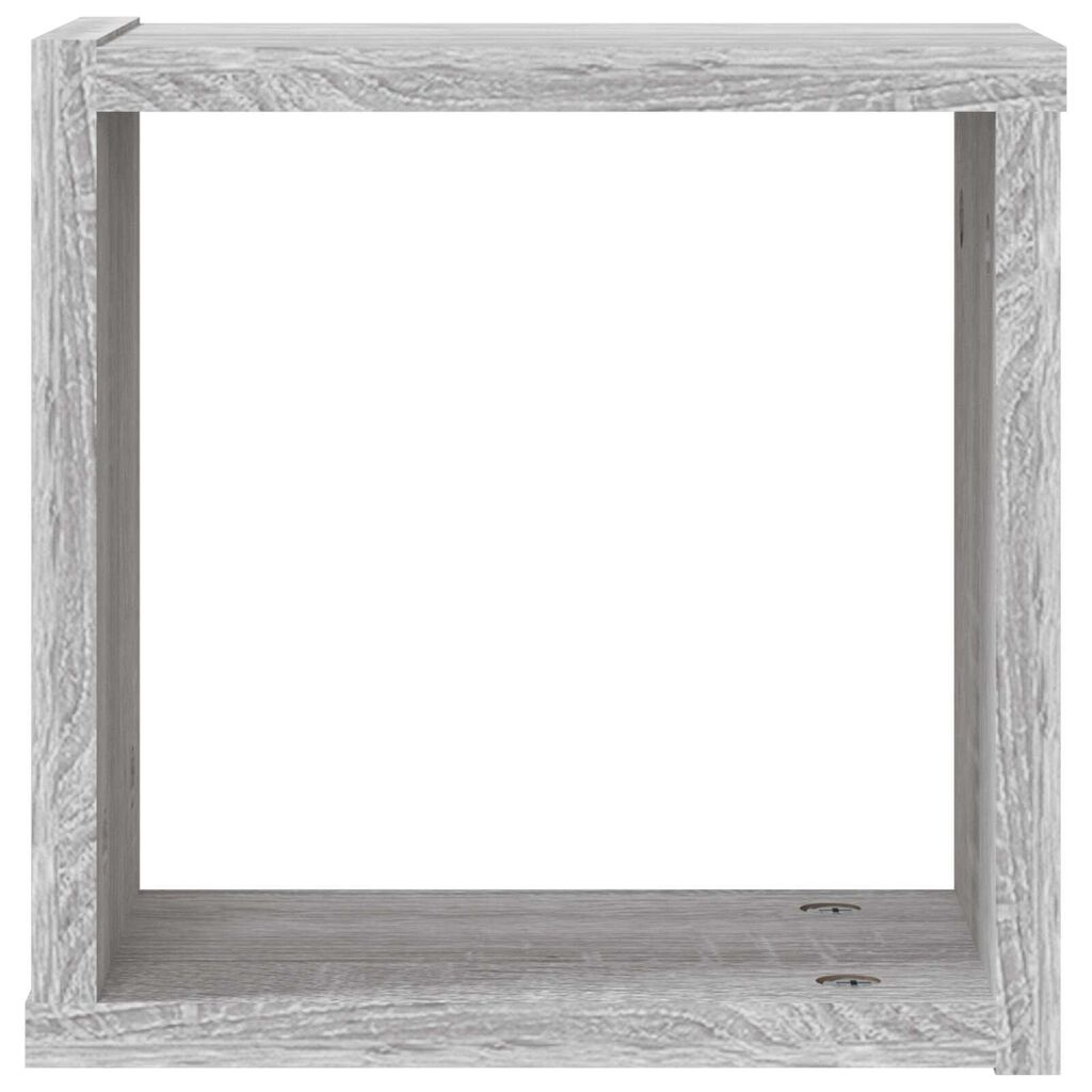 vidaXL Floating Ράφια Γκρι σονομά MDF Μεσαία Επιτοίχια Floating Ράφια