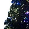 vidaXL Χριστουγεννιάτικο Δέντρο Τεχν & Βάση Πράσινο Οπτικές Ίνες 150εκ