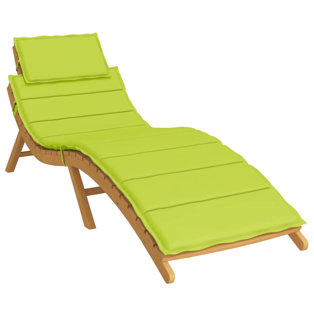 vidaXL Μαξιλάρι Ξαπλώστρας Αν. Πράσινο 186x58x4 εκ. από Ύφασμα Oxford