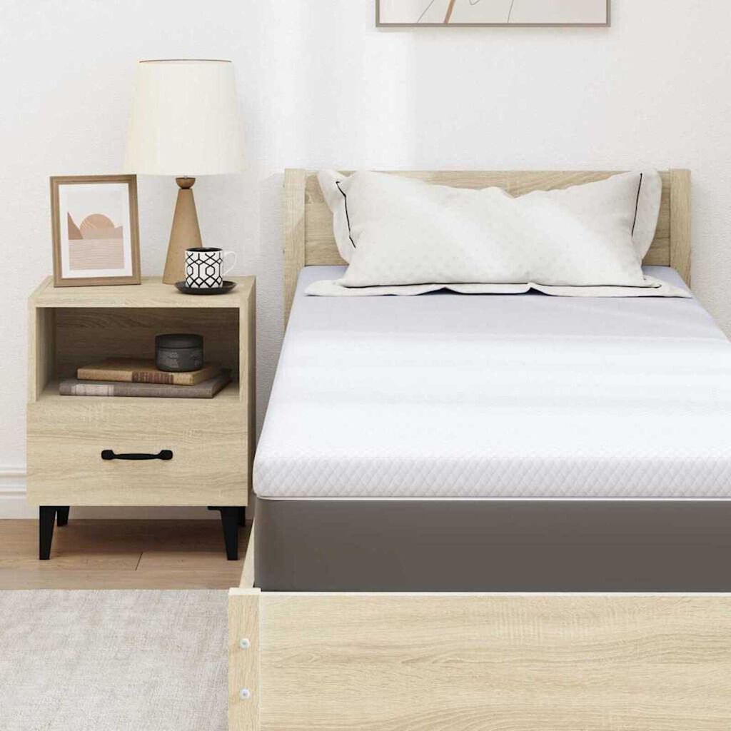 vidaXL Στρώματα Λευκό 70 x 200 cm 100% ύφασμα πολυεστέρα με τζακάρ