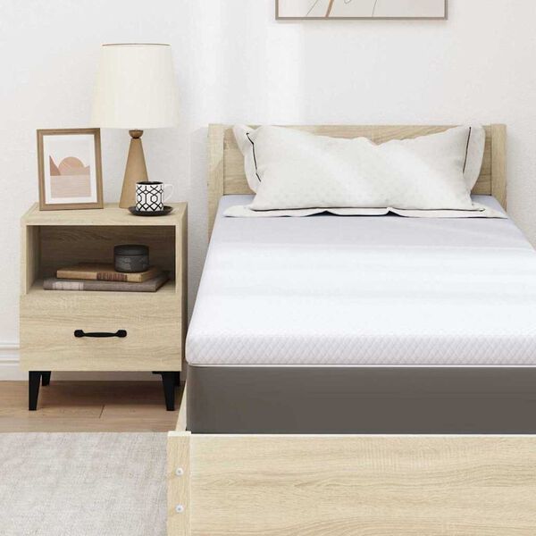 vidaXL Στρώματα Λευκό 70 x 200 cm 100% ύφασμα πολυεστέρα με τζακάρ