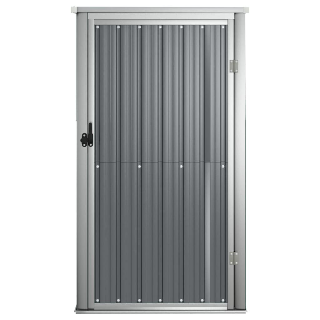 vidaXL Αποθήκη Εργαλείων Κήπου Γκρι 88x89x161 εκ. Γαλβαν. Ατσάλι