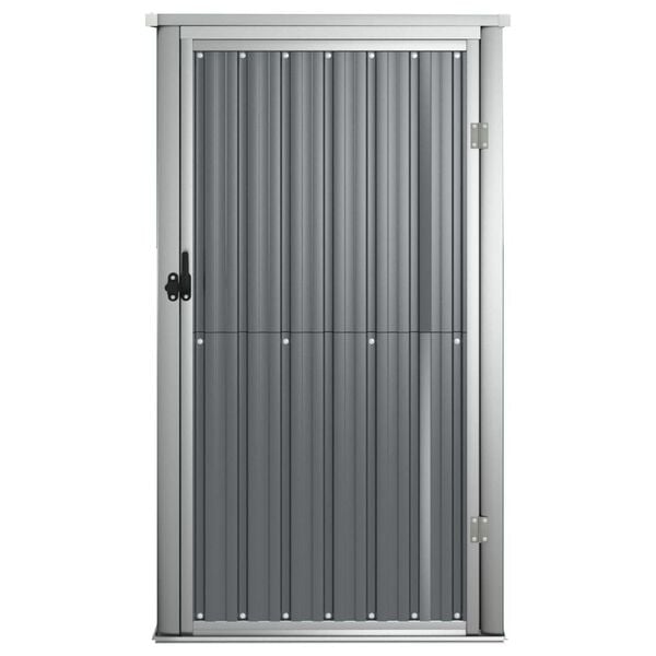 vidaXL Αποθήκη Εργαλείων Κήπου Γκρι 88x89x161 εκ. Γαλβαν. Ατσάλι