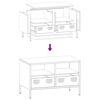vidaXL Έπιπλο Τηλεόρασης Λαδί 68 x 39 x 43,5 εκ. Χάλυβας Ψυχρής Έλασης