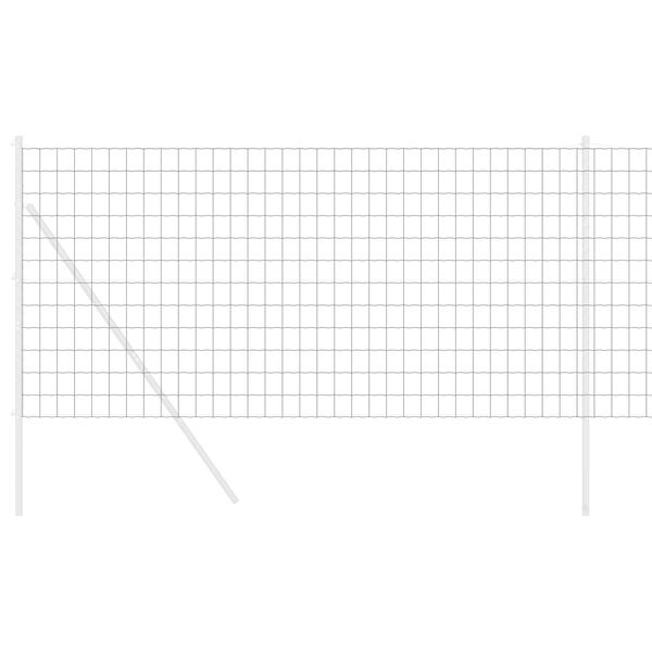 vidaXL Φράχτης Εuro Γκρι 1.2 x 10 m Σίδηρος με επικάλυψη PVC