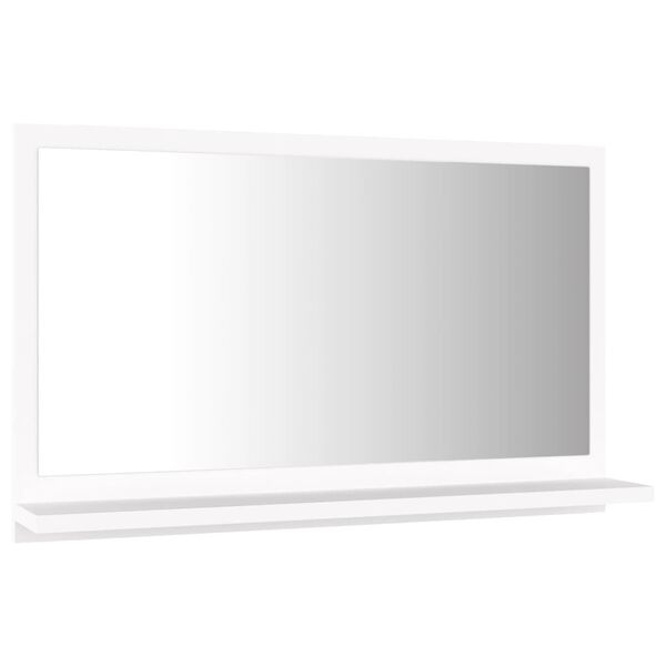 vidaXL Καθρέφτης Μπάνιου Λευκός 60 x 10,5 x 37 εκ. Επεξ. Ξύλο