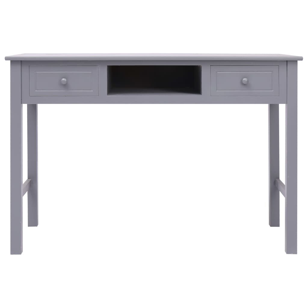 vidaXL Γραφείο Γκρι 110 x 45 x 76 εκ. Ξύλινο