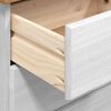 vidaXL Κλουβί με ράφι ASKIM Λευκό 91 x 40 x 200.5 εκ Μασίφ ξύλο πεύκου