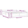 vidaXL Πλαίσιο Κρεβατιού 180 x 200 εκ. Μασίφ Ξύλο Super King Size