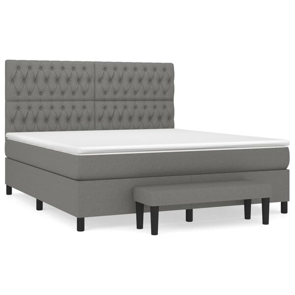 vidaXL &Kappa;&rho;&epsilon;&beta;ά&tau;&iota; Boxspring &mu;&epsilon; &Sigma;&tau;&rho;ώ&mu;&alpha; &Sigma;&kappa;&omicron;ύ&rho;&omicron; &Gamma;&kappa;&rho;&iota; 180x200 &epsilon;&kappa; &Upsilon;&phi;&alpha;&sigma;&mu;ά&tau;&iota;&nu;