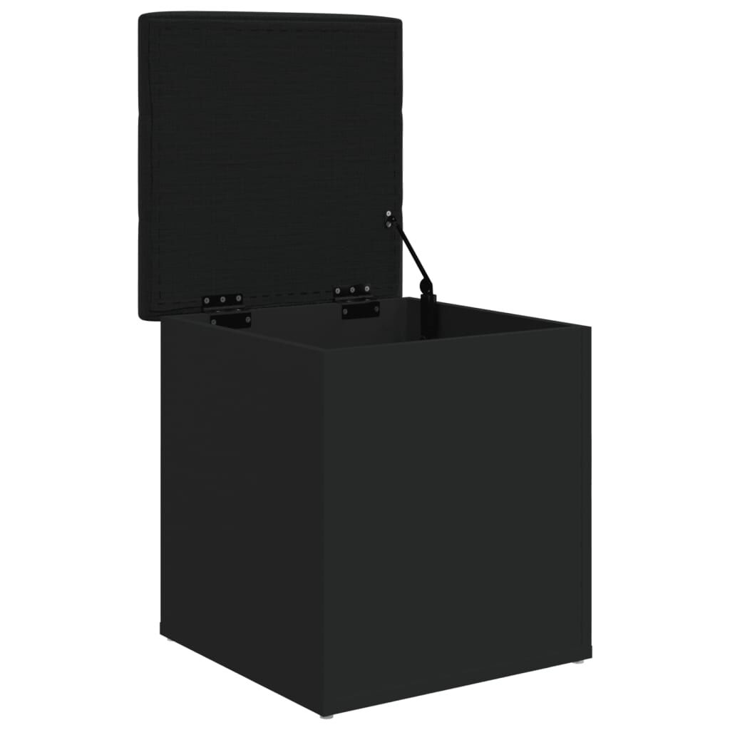 vidaXL Παγκάκι Αποθήκευσης Μαύρο 42x42x45 εκ. από Επεξεργασμένο Ξύλο