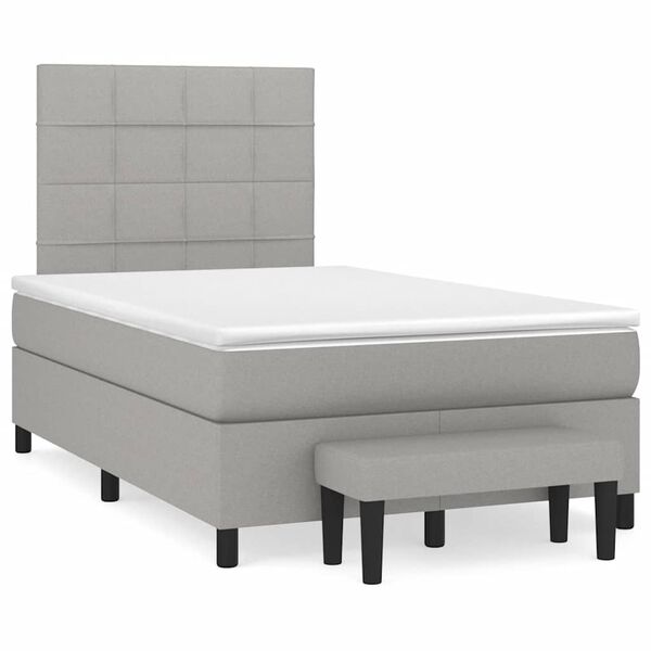 vidaXL &Kappa;&rho;&epsilon;&beta;ά&tau;&iota; Boxspring &mu;&epsilon; &Sigma;&tau;&rho;ώ&mu;&alpha; &Alpha;&nu;&omicron;&iota;&chi;&tau;ό &Gamma;&kappa;&rho;&iota; 120x190 &epsilon;&kappa;. &Upsilon;&phi;&alpha;&sigma;&mu;ά&tau;&iota;&nu;&omicron;