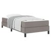 vidaXL Κρεβάτι με ελατήρια με στρώμα Taupe 80 x 200 cm ύφασμα