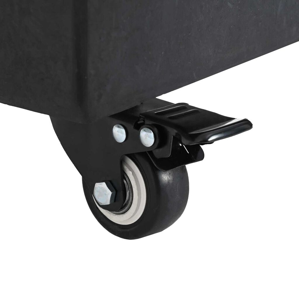 vidaXL Βάση ομπρέλας με τροχούς για πόλους Ø38/48mm Μαύρος Γρανίτης 30 kg Τετράγωνη