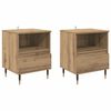 vidaXL &Kappa;&omicron;&mu;&omicron;&delta;ί&nu;&omicron; 2 pcs Artisan Oak 40 x 35 x 50 &epsilon;&kappa;. &Epsilon;&pi;&epsilon;&xi;&epsilon;&rho;&gamma;&alpha;&sigma;&mu;έ&nu;&omicron; &xi;ύ&lambda;&omicron;