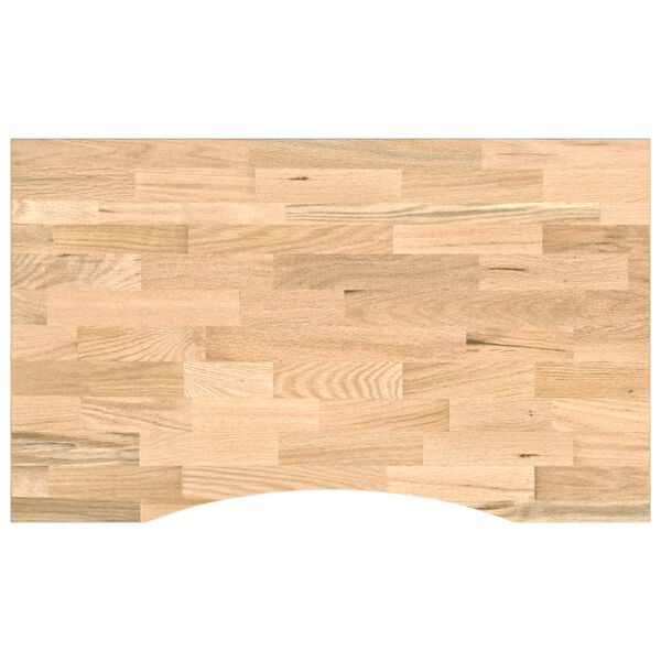 VidaXL Πάγκος Εργασίας 100x60x81,5 cm Μασίφ Ξύλο Δρυς