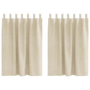 vidaXL &Kappa;&omicron;&upsilon;&rho;&tau;ί&nu;&epsilon;&sigmaf; &sigma;&upsilon;&sigma;&kappa;ό&tau;&iota;&sigma;&eta;&sigmaf; 2 &tau;&mu;&chi;. &Kappa;&rho;&epsilon;&mu; 140 x 140 cm &Beta;&epsilon;&lambda;&omicron;ύ&delta;&omicron;