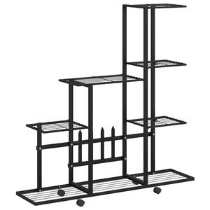 vidaXL &Alpha;&nu;&theta;&omicron;&sigma;&tau;ή&lambda;&eta; &mu;&epsilon; &Rho;ό&delta;&epsilon;&sigmaf; &Mu;&alpha;ύ&rho;&eta; 94,5 x 25 x 92,5 &epsilon;&kappa;. &Mu;&epsilon;&tau;&alpha;&lambda;&lambda;&iota;&kappa;ή