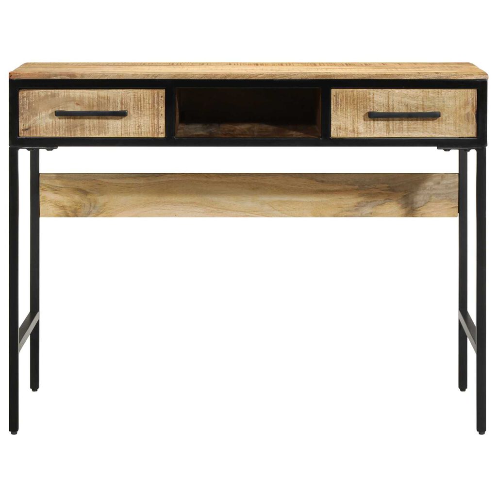 vidaXL Γραφείο 100x50x75 εκ. Μασίφ Ξύλο Rough Mango