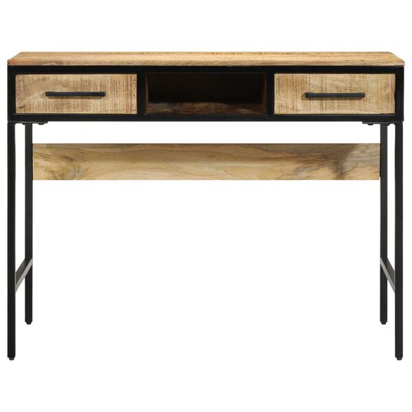 vidaXL Γραφείο 100x50x75 εκ. Μασίφ Ξύλο Rough Mango