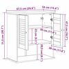 vidaXL Τοίχου Ντουλάπα Μπάνιου VIGO καφέ μελί 67.5 x 34 x 71.5 εκ.