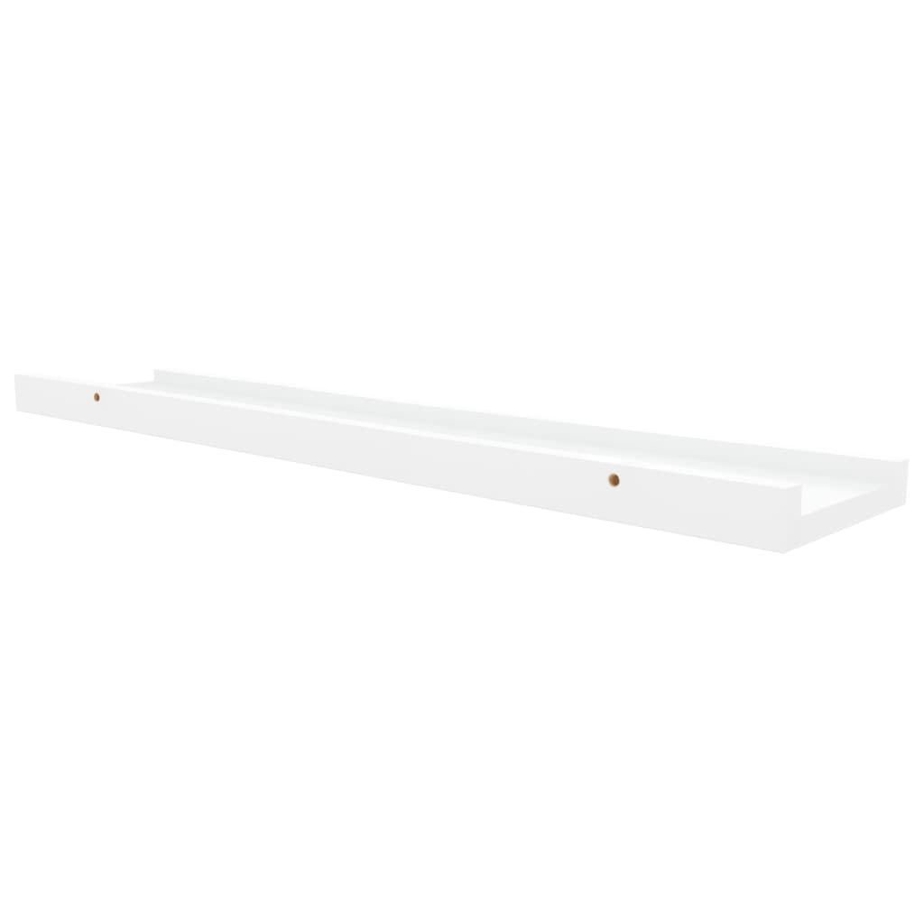 vidaXL Ράφια για Κορνίζες 2 τεμ. Λευκά 60 x 9 x 3 εκ. από MDF