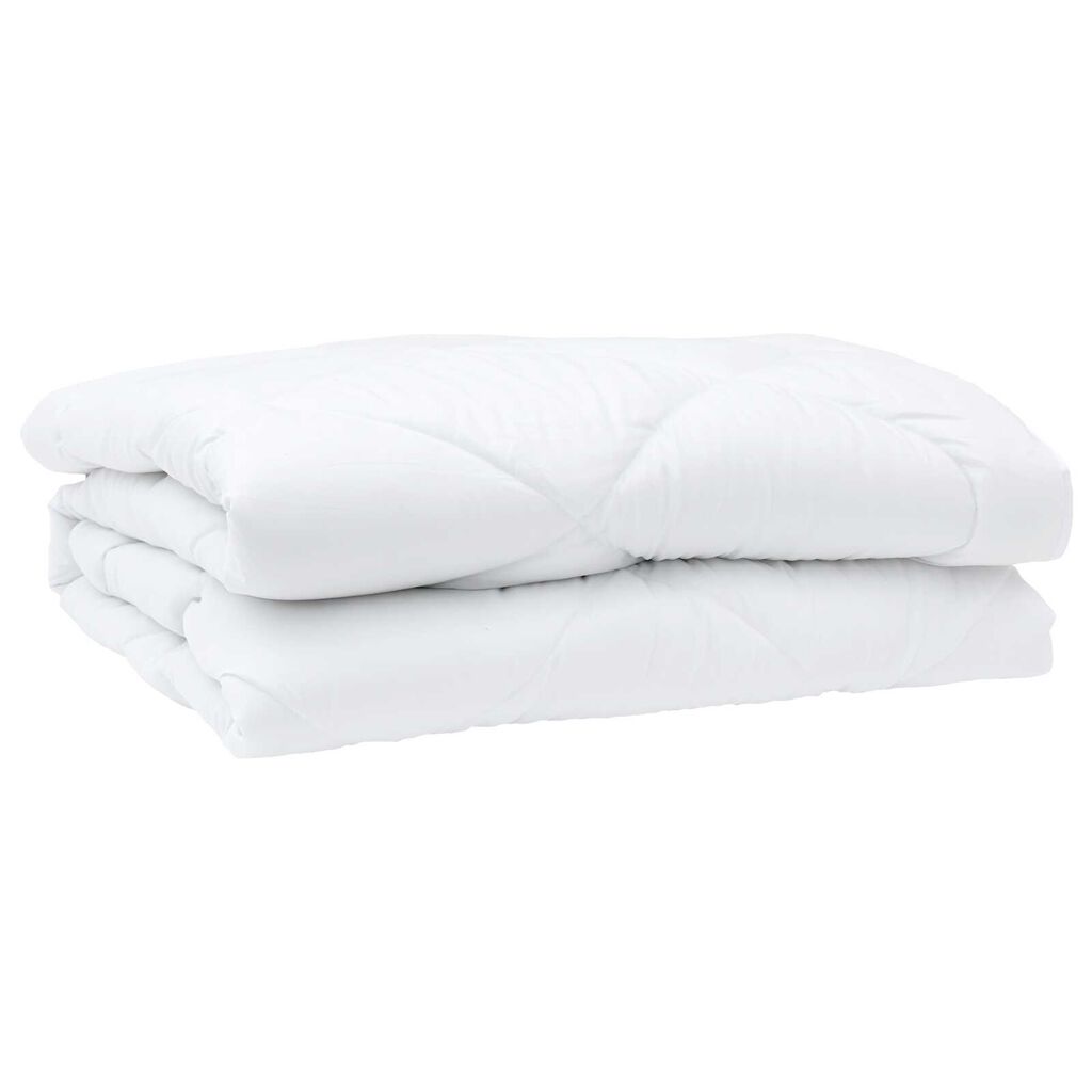 vidaXL Πάπλωμα με μαξιλάρι 3 pcs Λευκό 200 x 200 cm Μικροΐνες