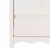 vidaXL Κομοδίνο Drammen Λευκό 76.5 x 40 x 91 εκ Μασίφ ξύλο πεύκου