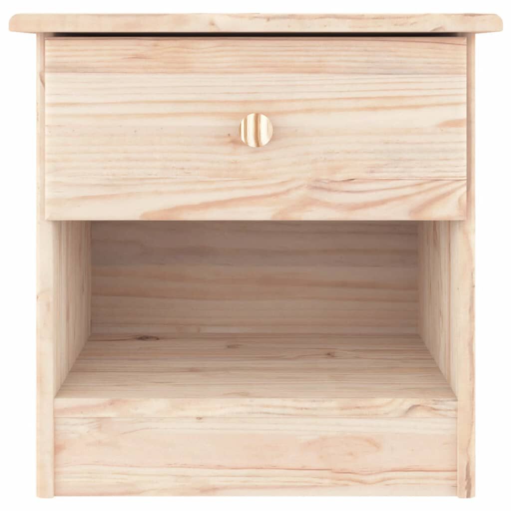 vidaXL Κομοδίνο ALTA 41x35x41 εκ. από Μασίφ Ξύλο Πεύκου