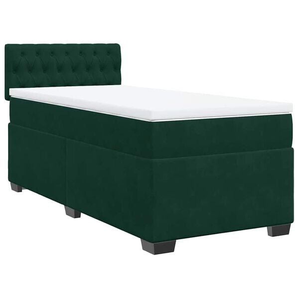 vidaXL &Kappa;&rho;&epsilon;&beta;ά&tau;&iota; Boxspring &mu;&epsilon; &Sigma;&tau;&rho;ώ&mu;&alpha; &Sigma;&kappa;&omicron;ύ&rho;&omicron; &Pi;&rho;ά&sigma;&iota;&nu;&omicron; 100x200&epsilon;&kappa;. &Beta;&epsilon;&lambda;&omicron;ύ&delta;&iota;&nu;&omicron;