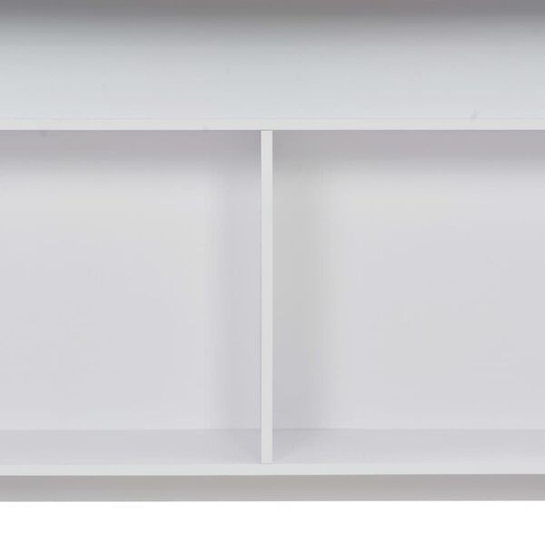 vidaXL Τραπέζι Μπαρ με 2 Επιφάνειες Λευκό 130 x 40 x 120 εκ.