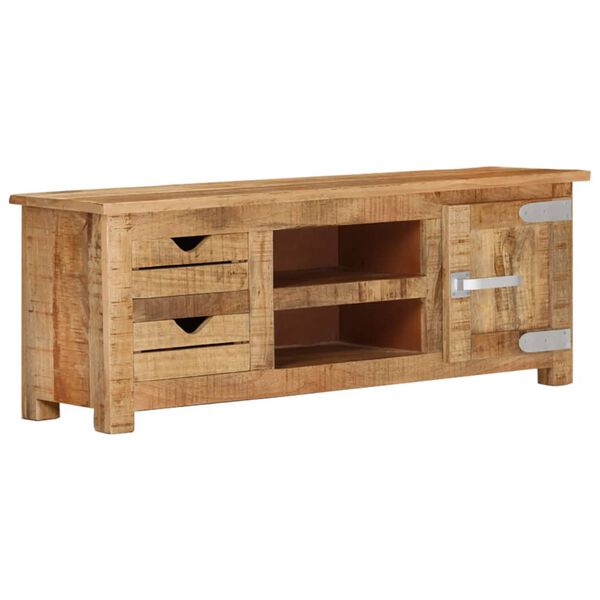 vidaXL Έπιπλο Τηλεόρασης 110 x 30 x 40 εκ. από Ακατέργαστο Ξύλο Μάνγκο