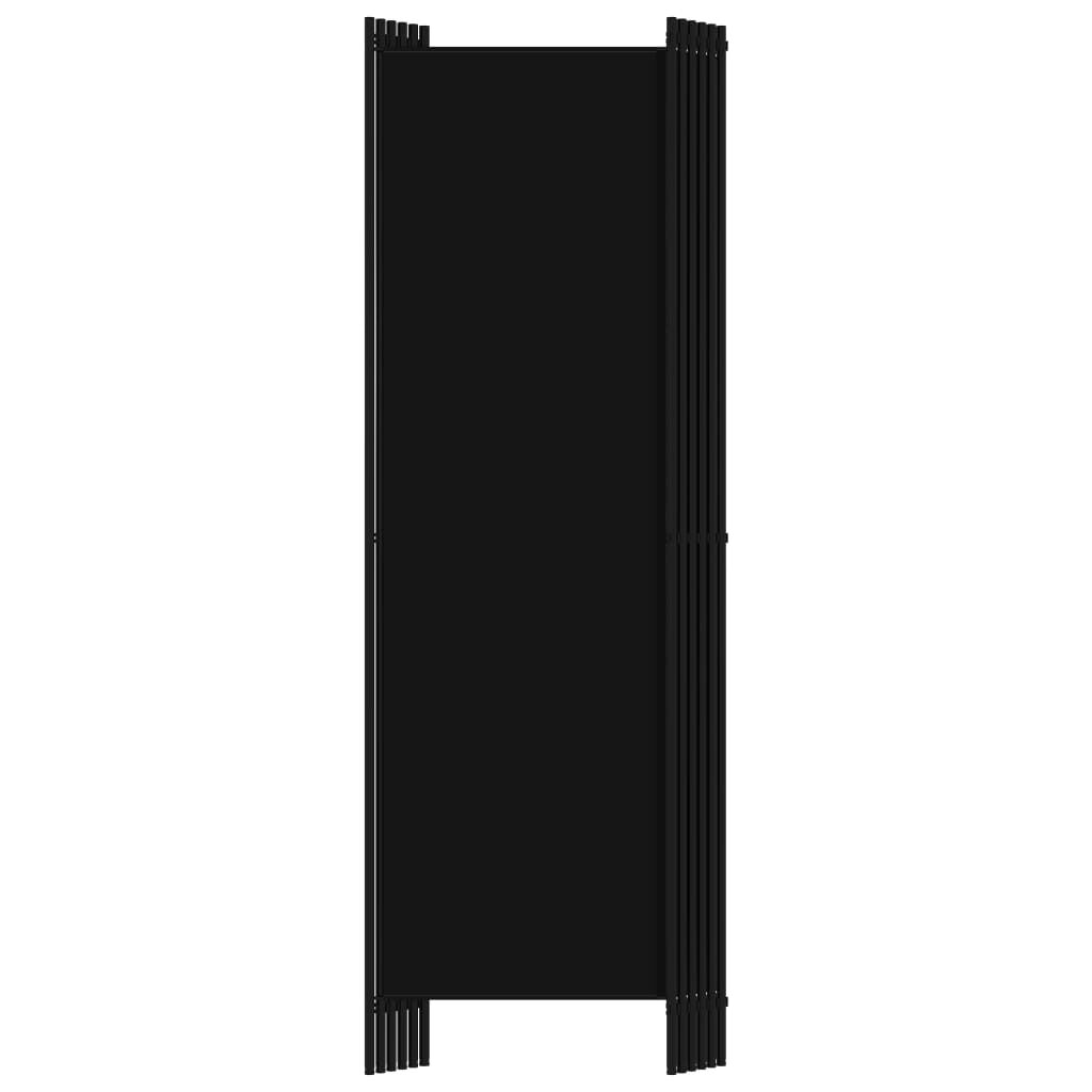 vidaXL Διαχωριστικό Δωματίου με 6 Πάνελ Μαύρο 300 x 180 εκ.