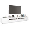 vidaXL Έπιπλο Τηλεόρασης με LED Λευκό 260 x 35 x 40 εκ.