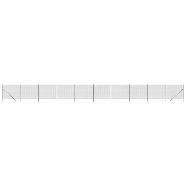 vidaXL Συρματόπλεγμα Περίφραξης Ανθρακί 1,8x25 μ. Γαλβανισμένο Ατσάλι