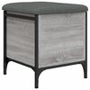 vidaXL Παγκάκι Αποθήκευσης Γκρι Sonoma 42x42x45 εκ. Επεξεργασμένο Ξύλο
