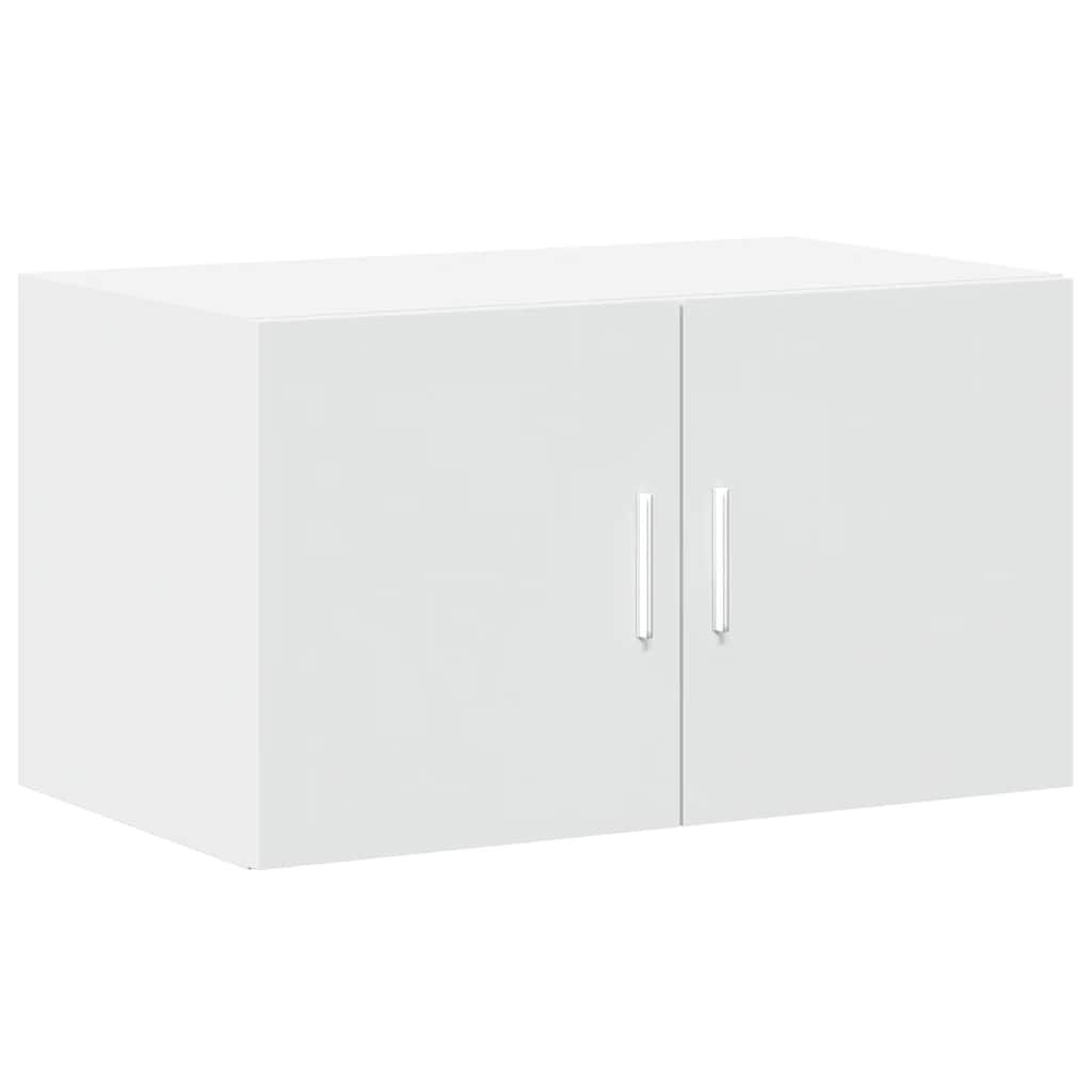 vidaXL Ραφιέρα με Ντουλάπια Λευκή 70x42,5x225 εκ. Επεξεργασμένο Ξύλο