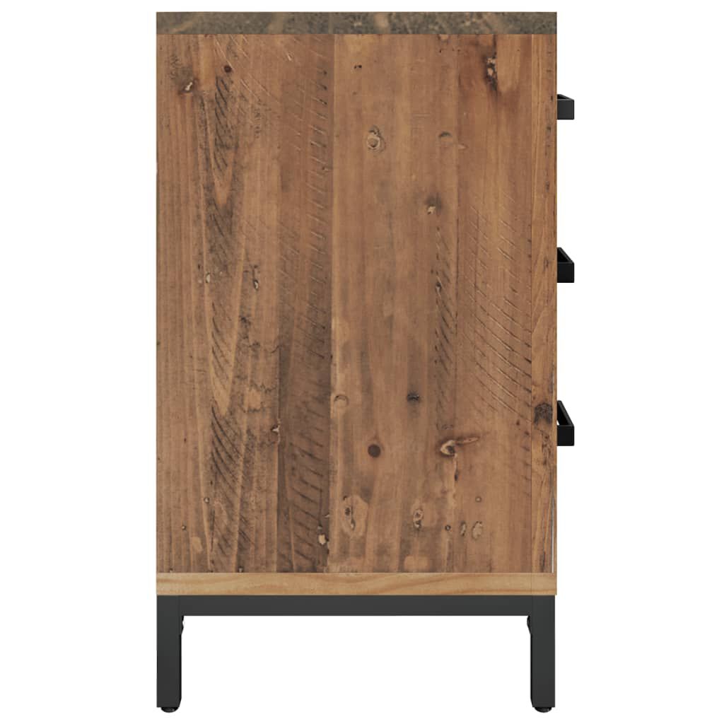 vidaXL Κομοδίνα 2 Τεμ. 40x30x55 εκ. από Μασίφ Ξύλο Πεύκου