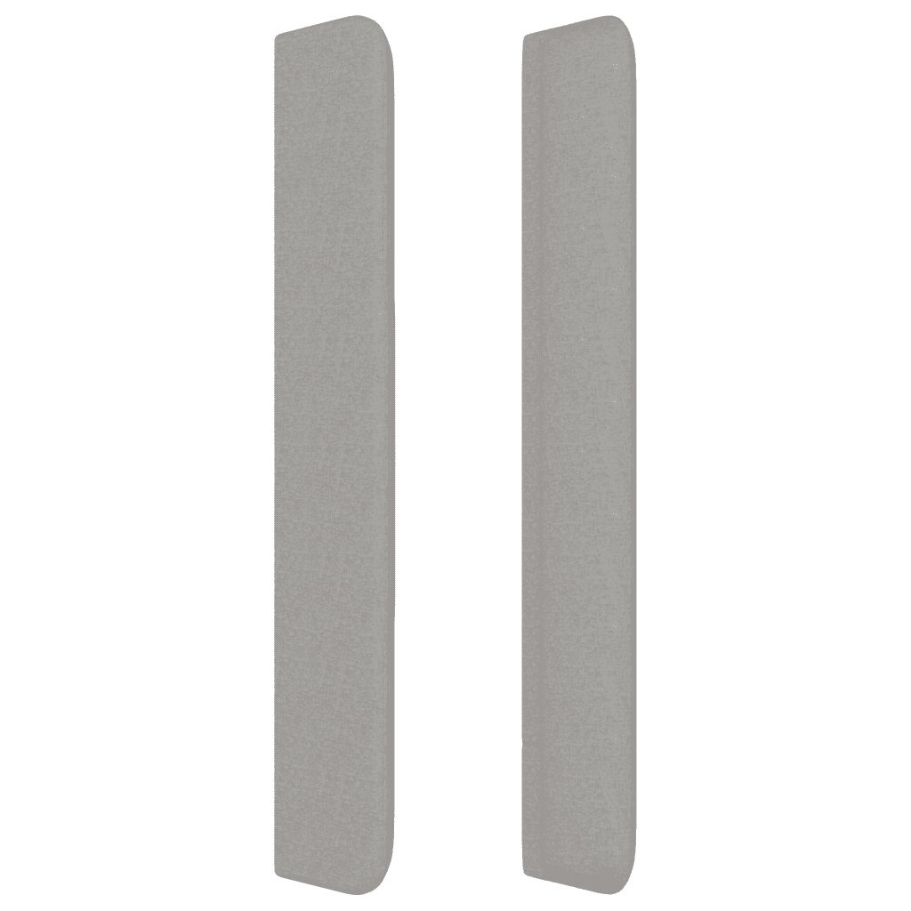 vidaXL Κρεβάτι Boxspring με Στρώμα Ανοιχτό Γκρι 140x200 εκ. Υφασμάτινο
