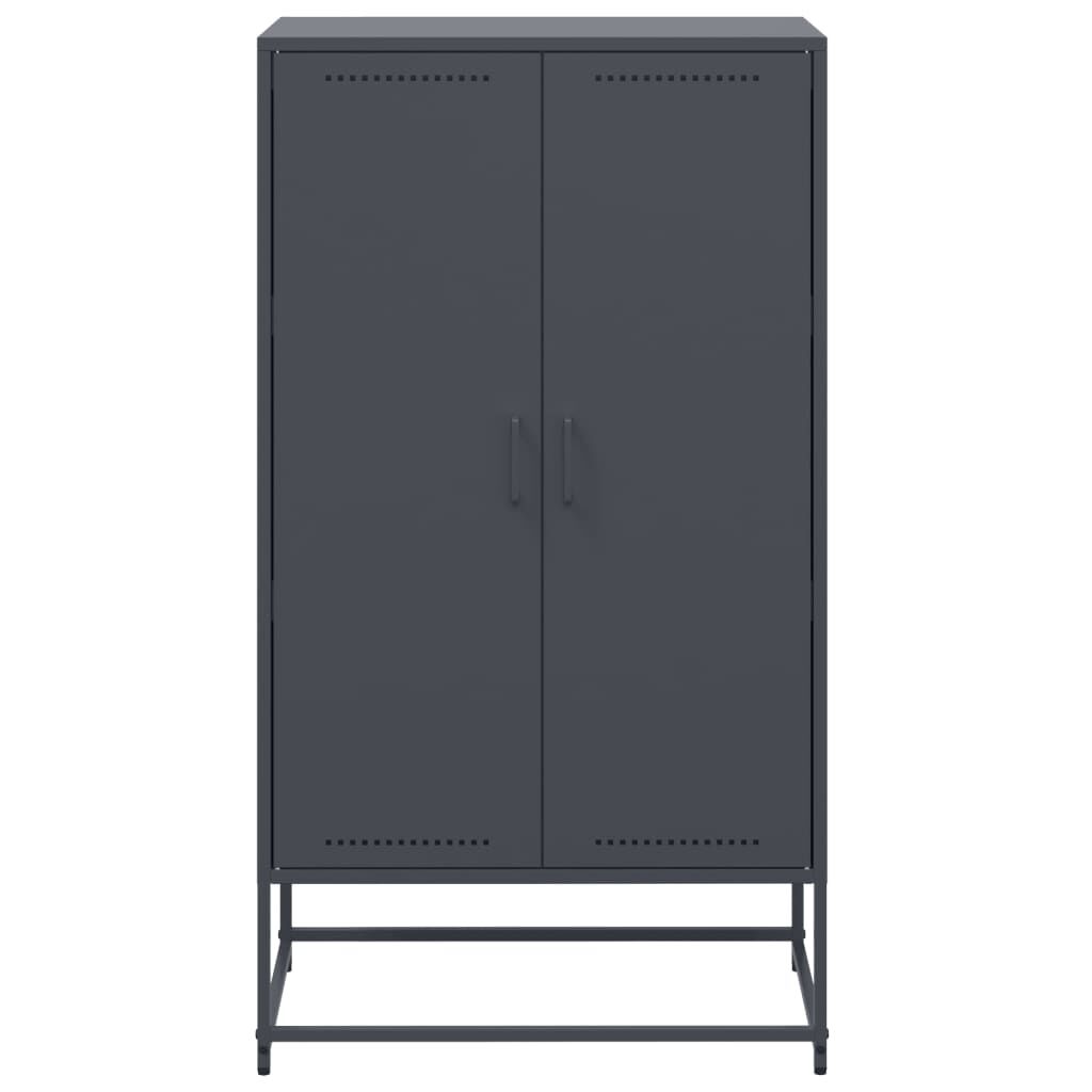 vidaXL Ντουλάπι Ανθρακί 68,5x38,5x123,5 εκ. από Ατσάλι