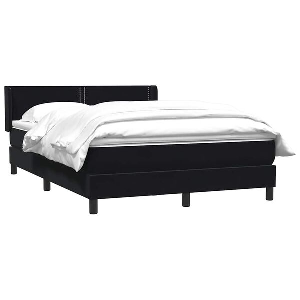 vidaXL &Kappa;&rho;&epsilon;&beta;ά&tau;&iota; Boxspring &mu;&epsilon; &Sigma;&tau;&rho;ώ&mu;&alpha; &Mu;&alpha;ύ&rho;&omicron; 160x210 &epsilon;&kappa;. &Beta;&epsilon;&lambda;&omicron;ύ&delta;&iota;&nu;&omicron;