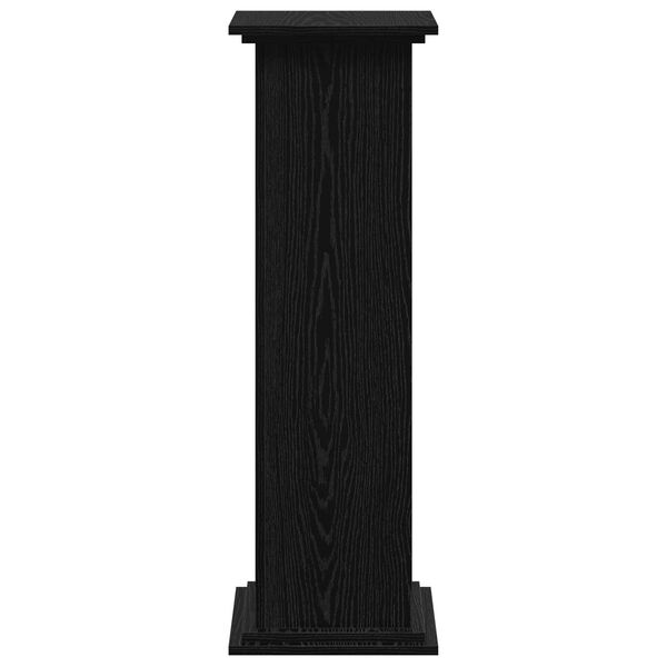 vidaXL Σταντ Φυτών Μαύρη Δρυς 33x33x100 εκ, Φτιαγμένο από Ξύλο