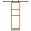 vidaXL Συρόμενη Πόρτα ORKDAL Καφέ 73.5 x 211 εκ Ξύλο και μέταλλο